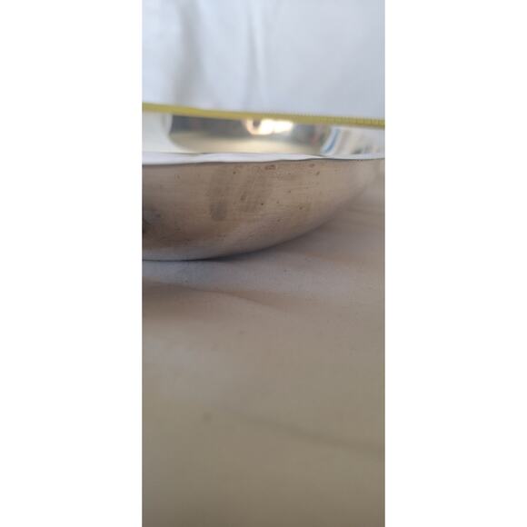 Vintage Silverplate Oval Serving Bowl with Handles- 11"x7" Mid-Century Tableware - Picture 5 of 6